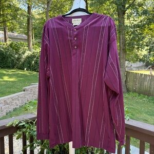 Eddie Bauer Burgundy Long Sleeve Shirt